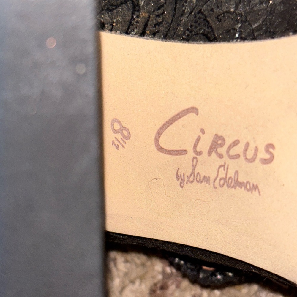Circus NY by Sam Edelman Women's Kay Platform Black Pewter size 8.5 - Picture 10 of 11